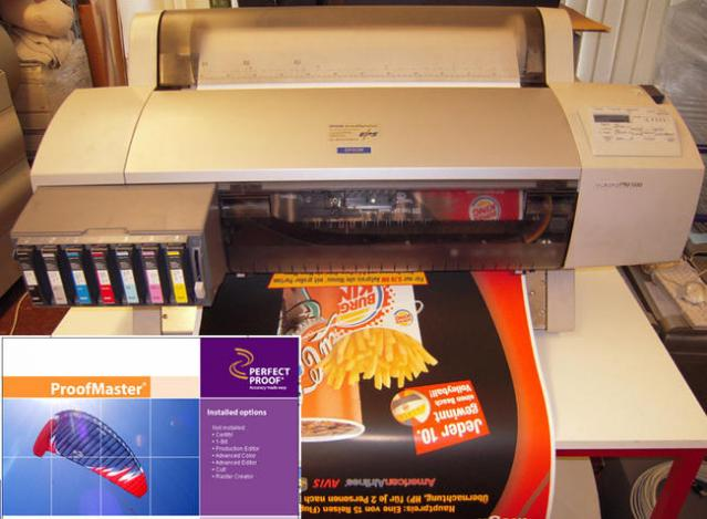 Epson 7600 Stylus Pro proofing system with ProofMaster Rip