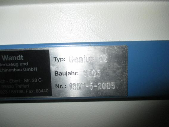 KBA/Wandt plate punch for Genius 52