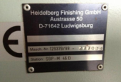 Heidelberg Steel SBP-M 46 D Upright Press Delivery