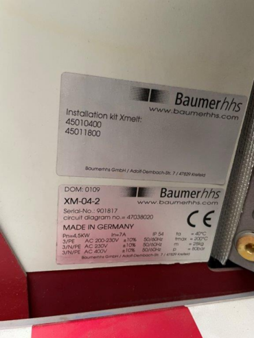 Baumer HHS PreMelter XMelt XM-04-2200