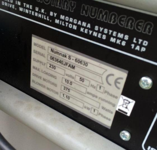 Ernst Nagel/Morgana Numnak S Numbering Machine