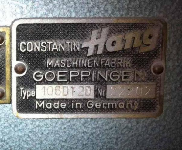 Constantin Hang DT 106-20 Paper Drilling Machine