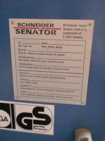 Schneider Senator Profi Line PL 2 Q pallet lift