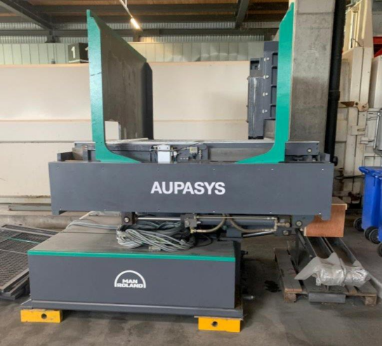 Baumann BSW 3-1000 AUM AUPASYS fully automatic programmable pile turner (automatic pallet clamping)