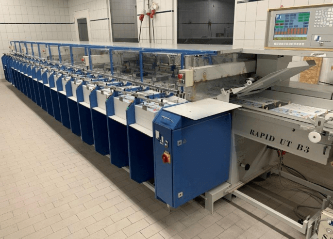MKW UT with 20 gathering stations and stapling / folding / cutting unit