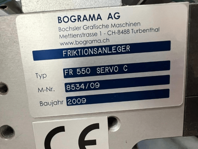 mobile automatic friction feeder Bograma FR 550 Servo C from yr. 2009