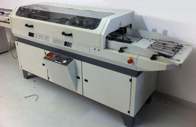 Ropi FK 3500 folding carton gluing machine
