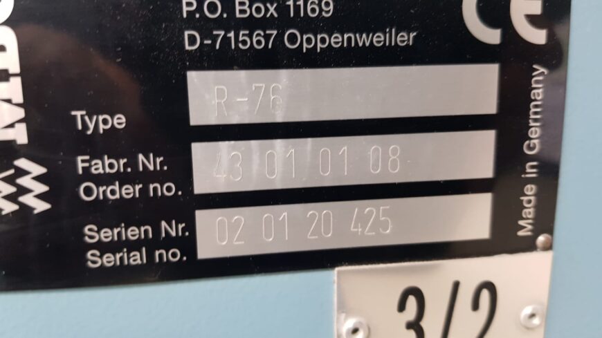 folding system MBO 76S-KTL/4-R + R-76 + SAP 46L