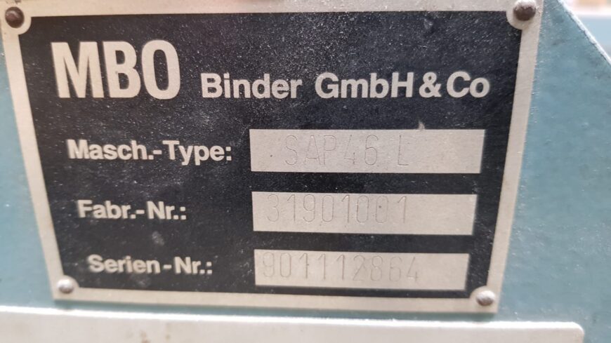 folding system MBO K800 S-KTL/6R+SAP 46L
